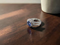 Anillo de Plata con Tanzanita Azul Violáceo