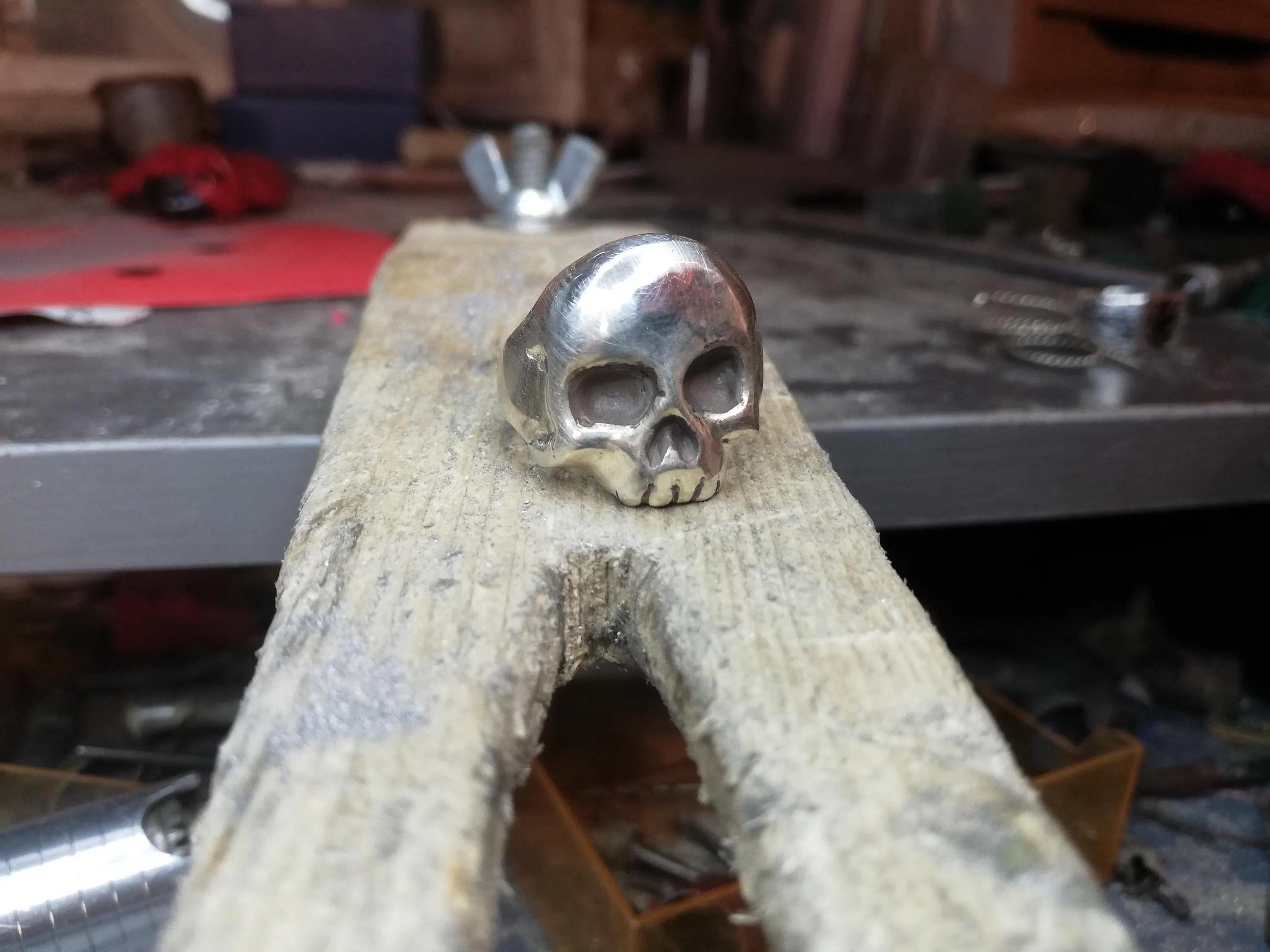 Anillo de Calavera en Plata de ley